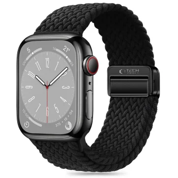 Tech-Protect Nylonmag dirželis Apple Watch (42/44/45/49 mm), juodas