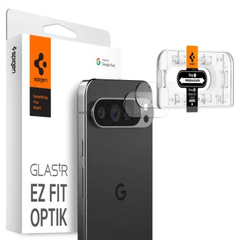 Spigen Optik.tR Ez Fit camera tempered glass for Google Pixel 9 Pro (2-pack)