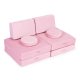 Modulinė vaikiška sofa Ecotoys TMSRT-14, 8 dalių, rožinė