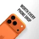 Apsauginis stiklas kamerai PanzerGlass Fender Camera Protector iPhone 17 Pro - Oranžinis