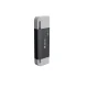 USB and USB-C 3.0 Memory Card Reader Devia EL240 2-in-1, black