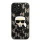 Karl Lagerfeld dėklas Monogram Ikonik Patch, skirtas iPhone 13 / 13 Pro, juodas