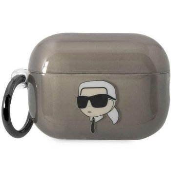 Karl Lagerfeld AirPods Pro 2 dėklas Ikonik Karl, juodas