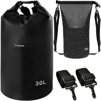 Trizand 30L Waterproof Dry Bag, Black