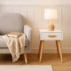 ModernHome naktinių staliukų rinkinys iš 2 vnt., balti
