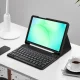 Tech-Protect SC Pen planšetinio kompiuterio dėklas su klaviatūra Samsung Galaxy Tab A9 / A11 8.7, juodas