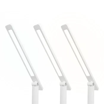 LED Desk Lamp with Wireless Charger 10W, Dimmable Touch Control, 3 Modes, White, LTC