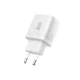 Tech-Protect NCA45W-GAN 2 prievadų USB-C / USB-A 45W tinklo įkroviklis, baltas