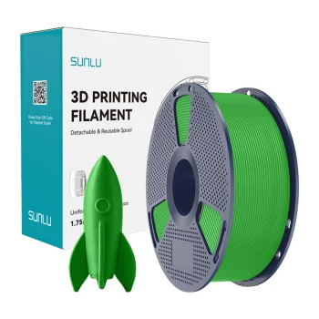 3D spausdintuvo plastikas Sunlu PLA High-Speed, žalias