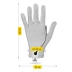 4Fizjo Electrostimulation Glove for TENS Therapy, Silver-White