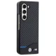BMW Leather Carbon dėklas skirtas Samsung Galaxy Z Fold 5, juodas