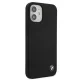 BMW dėklas iPhone 12 mini telefonui Silicone Signature, juodas