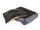 Plush pet bed with cushion for small dogs and cats, 50x40 cm, grey