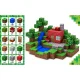 Ricokids RK-785 magnetinės kaladėlės, 108 vnt., 2 × 2 cm