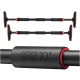 4Fizjo 1257 Expandable Doorway Pull-Up Bar, Red/Black
