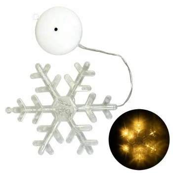 Christmas LED Snowflake Window Light ZD169 with Suction Cup, 16 cm, 10 LED