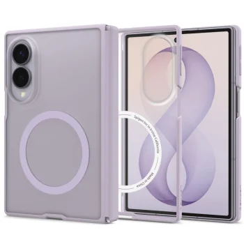 Spigen AirSkin Zero MagFit dėklas Samsung Galaxy Z Fold 8, šviesiai violetinis, matinis