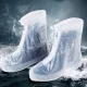 Telcon Waterproof Shoe Covers with Zipper, S (35-36), White