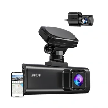 Vaizdo registratorius REDTIGER F7N Pro 4K + 1080p su Wi-Fi 6 ir GPS