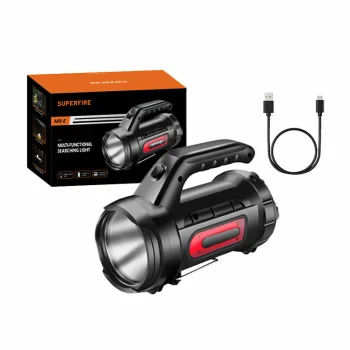 Superfire M9-E paieškos žibintuvėlis, 900 lm, 6000 mAh su išorinės baterijos funkcija