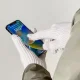 Megztos pirštinės telefonui su angomis pirštams, smėlio spalvos