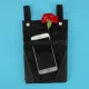 Bicycle / Scooter Handlebar Bag with Phone Pocket, Black