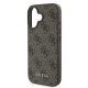 Guess 4G Classic dėklas, skirtas iPhone 16, rudas