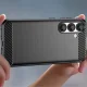 Dėklas Samsung Galaxy M06 5G Carbon Case, lankstus TPU, juodas