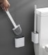 Ruhhy Slim Silicone Toilet Brush Set White/Gray
