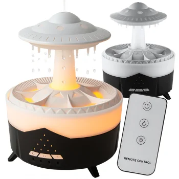 Oro drėkintuvas ir aromato difuzorius UFO su LED, 350 ml