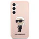 Karl Lagerfeld dėklas Samsung Galaxy S23+ telefonui, rožinis