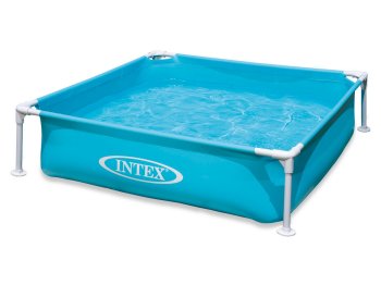 Karkasinis vaikiškas baseinas Intex Mini 122 x 122 x 30 cm, turkio spalvos