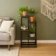 ModernHome 4 Tier Plant Stand for Indoor Plants, Industrial Metal Flower Shelf