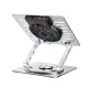 Nešiojamojo kompiuterio aušinimo stovas Wozinsky WDCX-X16-AS CoolBase RGB 360°, sidabrinis