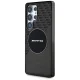 AMG Transparent Rhombs MagSafe dėklas Samsung Galaxy S25 Ultra, juodas