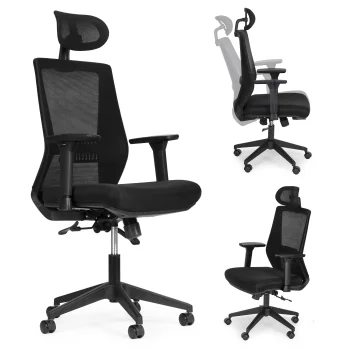 ModernHome Ergonomic Office Chair, Black