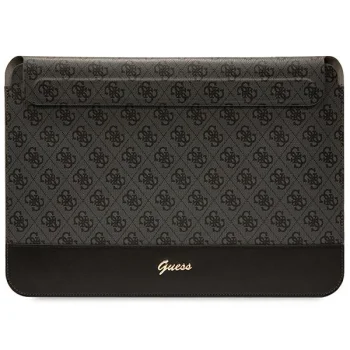 Guess 4G Stripe Metal Logo dėklas nešiojamam kompiuteriui 14", juodas