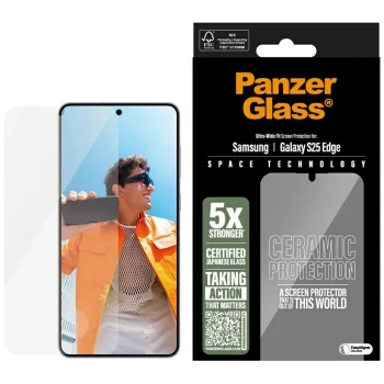 PanzerGlass Ultra-Wide Fit Ceramic Glass  Samsung Galaxy S25 Edge - Clear