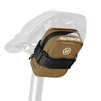 Bicycle Saddle Bag Rockbros F006 0.35L - Brown