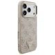 Guess dėklas iPhone 17 Pro telefonui 4G PU Leather Triangle Logo MagSafe, rožinis