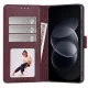 Tech-Protect Wallet atverčiamasis dėklas Xiaomi Redmi Note 17 Pro Max 5G, bordo