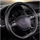 Xtrobb 25304 Sew-On Eco-Leather Steering Wheel Cover, 37-39 cm, Black