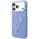 Karl Lagerfeld Smooth Big Resin Signature dėklas iPhone 18 Pro / 17 Pro, mėlynas