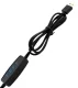 Stalinis LED šviestuvas su segtuku, 5W, juodas