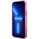 Guess Liquid Glitter Translucent 4G dėklas, skirtas iPhone 14 Pro, rožinis