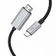 Tech-Protect UltraBoost USB-C į HDMI 2.1 laidas 200 cm 8K 60Hz - Pilkas
