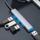 USB šakotuvas Orico AH-A13 (1x USB 3.0, 3x USB 2.0), pilkas