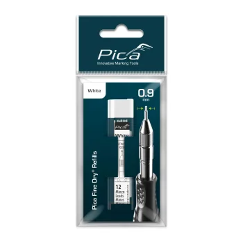Pica Fine-Dry keičiamos šerdelės 7032/SB, 0.9 mm, 12 vnt., baltos