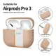 Dėklas Tech-Protect Silicone skirtas AirPods Pro 3, smėlio spalvos