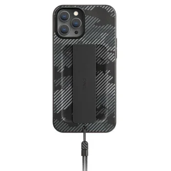 Apple iPhone 12 / 12 Pro 6,1" Uniq Etui Heldro Case Cover, Charcoal Camo